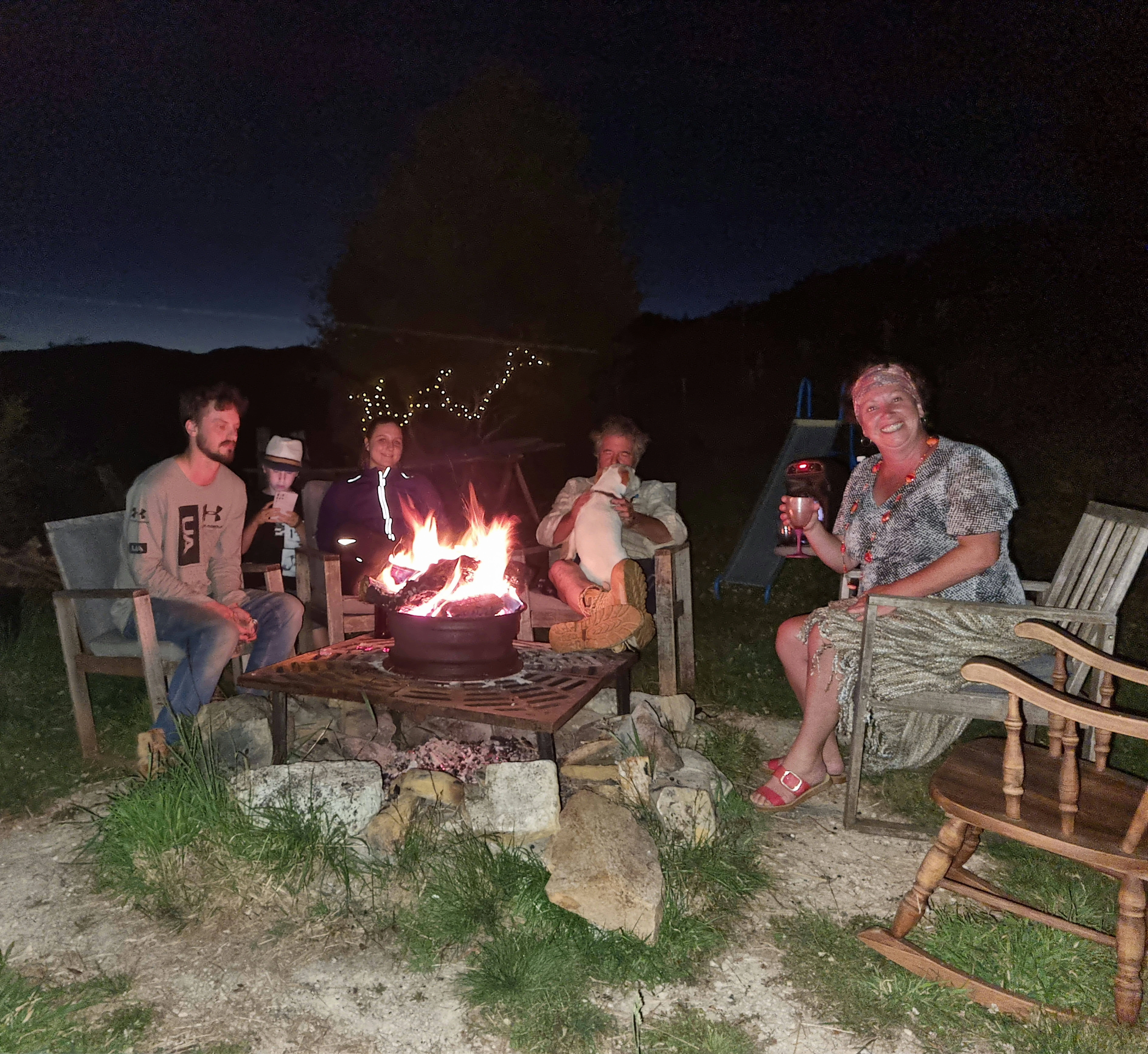 Evening around the fire pit