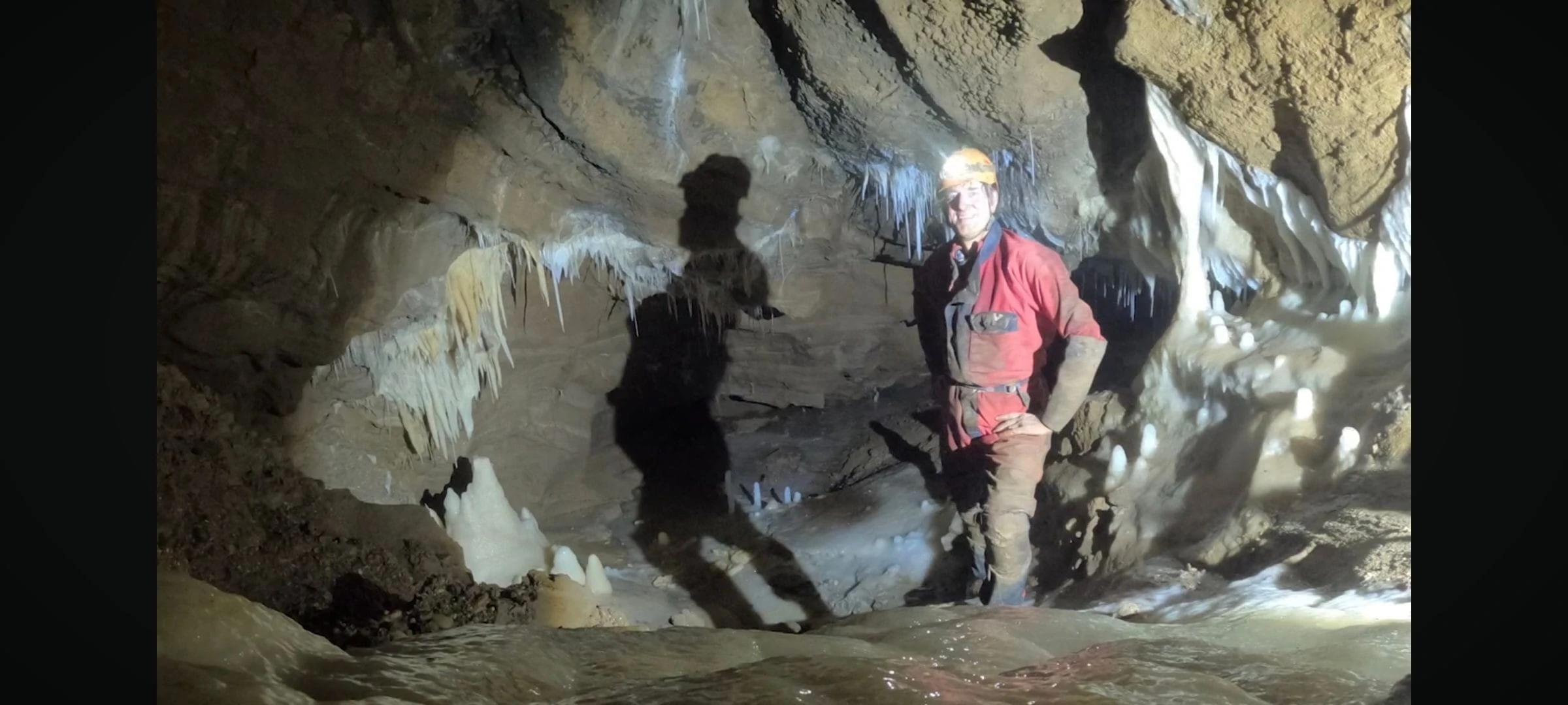 Inside one of the caves
